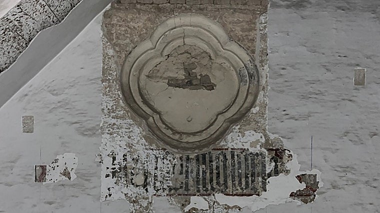 Detalle del alzado sur de la celda prioral