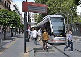 El tranvía de Sevilla no volverá a la Plaza Nueva hasta el año 2026