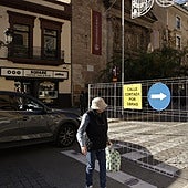 La calle Laraña en obras