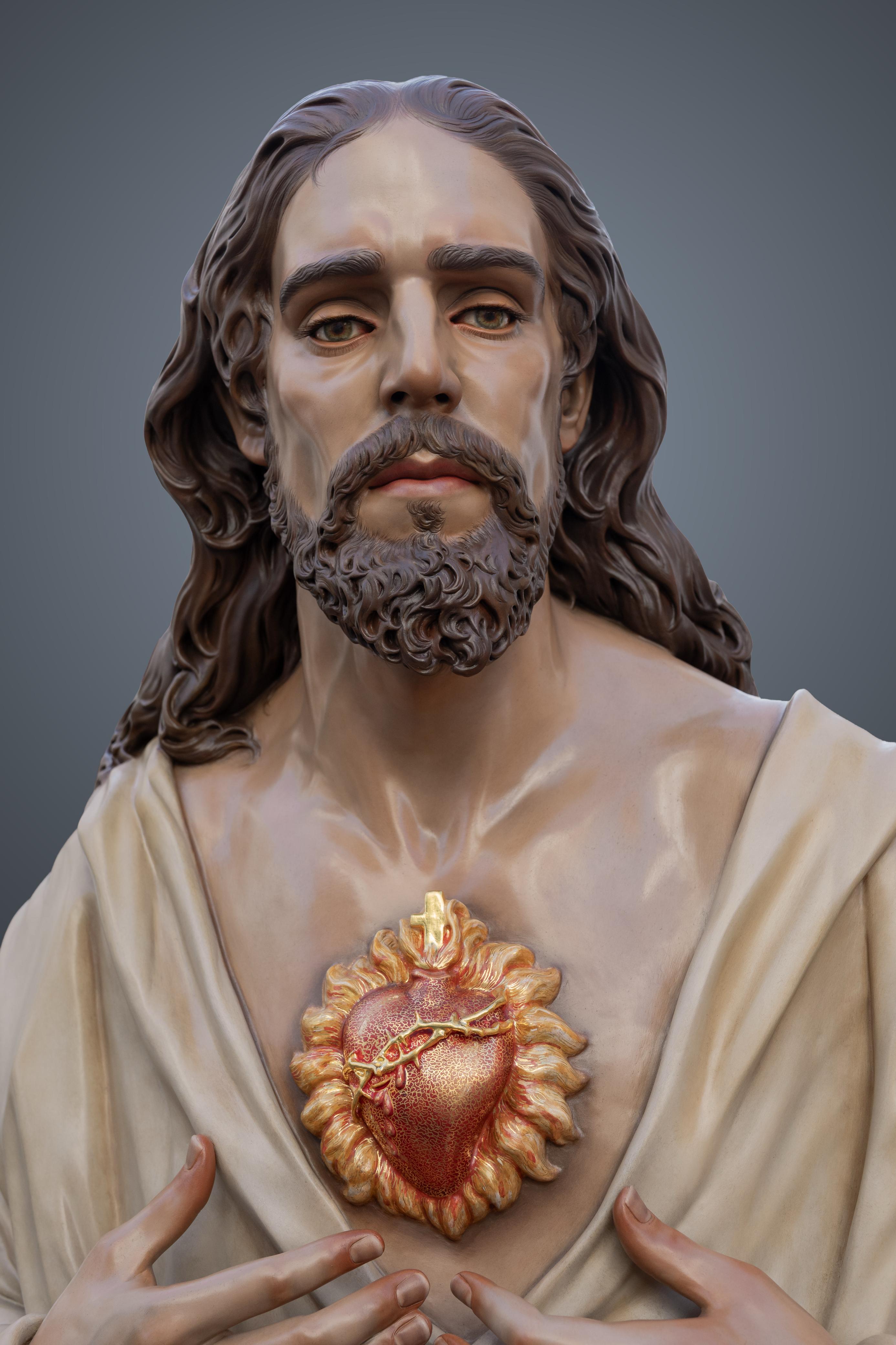 Las imágenes del Sagrado Corazón de Jesús de Martín Nieto
