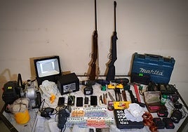 Diez detenidos en Morón de la Frontera en la operación 'Agüita' para desmantelar un punto de venta de drogas