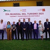 Javier Fernández, en el centro, en la gala celebrada en septiembre en el Castillo de la Monclova