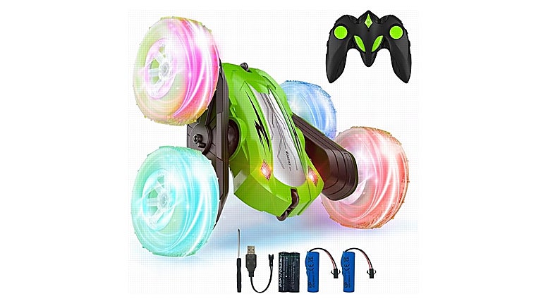 Coche teledirigido con giro 360°, de la marca Rodzon, que destaca como uno de los juguetes más vendidos en Amazon en 2025