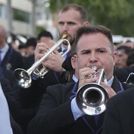 Músicos de la Redención, el pasado Sábado de Pasión en la Milagrosa