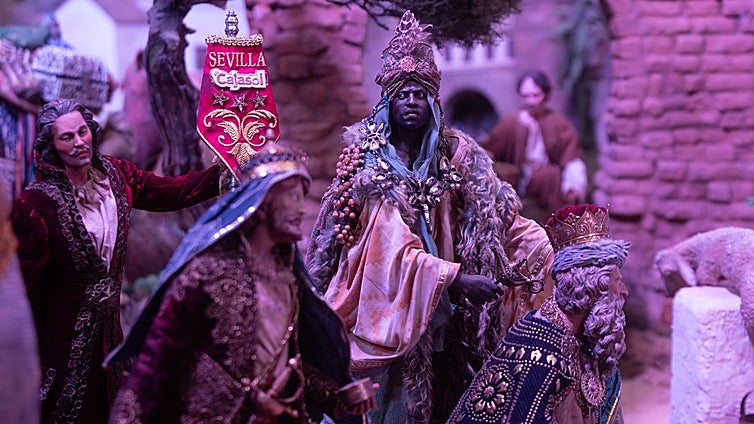 La inauguración del belén de la Fundación Cajasol en Sevilla, en imágenes