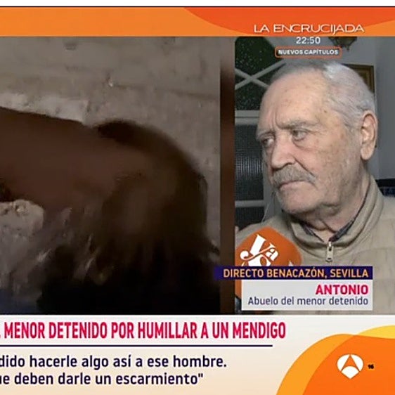 El abuelo de uno de los detenidos entró en directo en un programa de Antena 3
