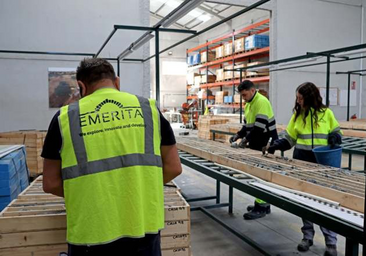 Instalaciones de Emerita en la explotación de Huelva