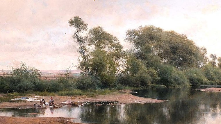 Una de las obras del pintor Emilio Sánchez Perrier que sale a subasta