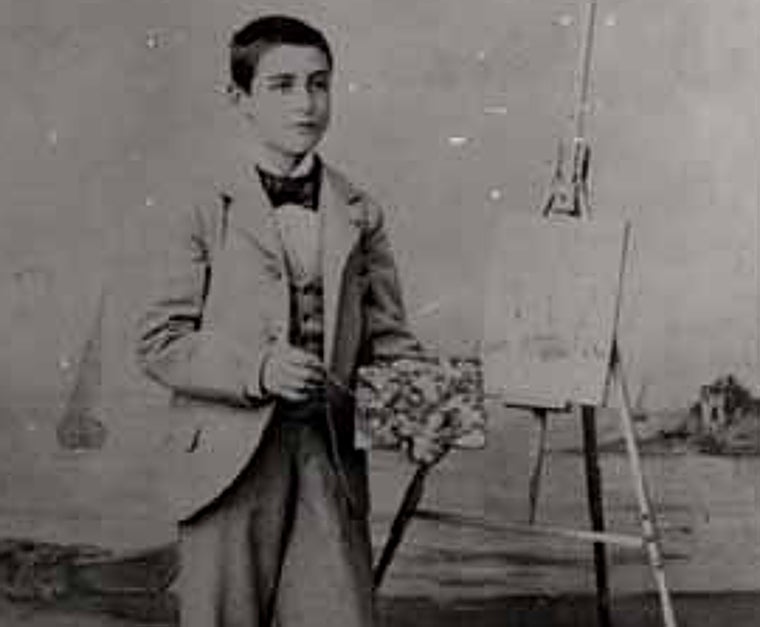 Juan Ramón Jiménez during his time as a painter in Seville