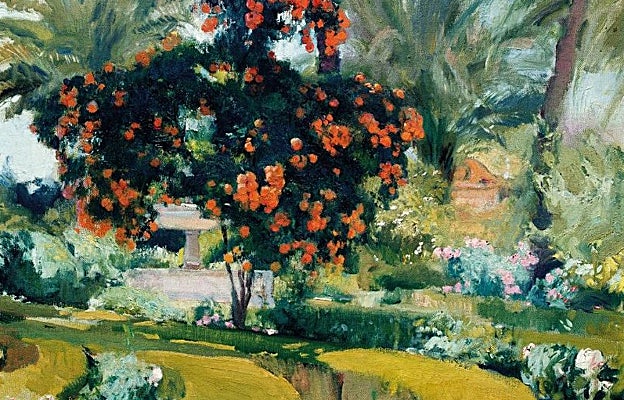 Front image - 'Orange tree, garden of the Alcazar of Seville'