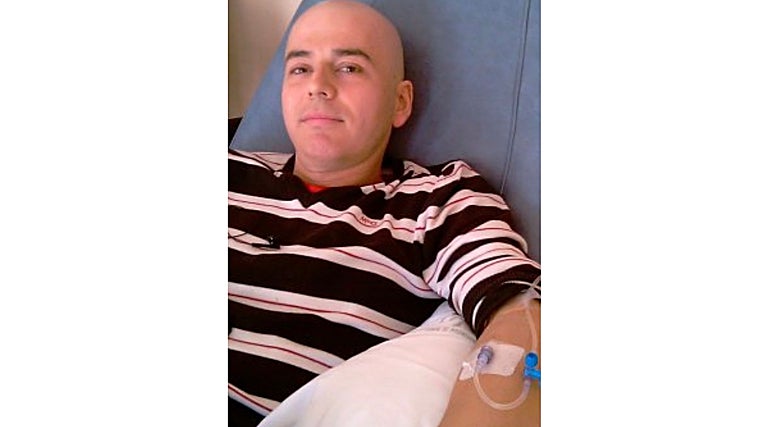 Juan Jesus em quimioterapia