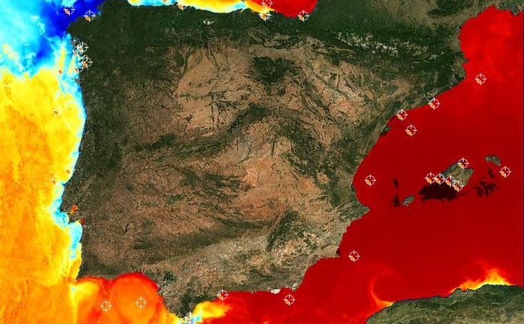 La temperatura del Mediterráneo supera los 30 grados durante la ola de calor