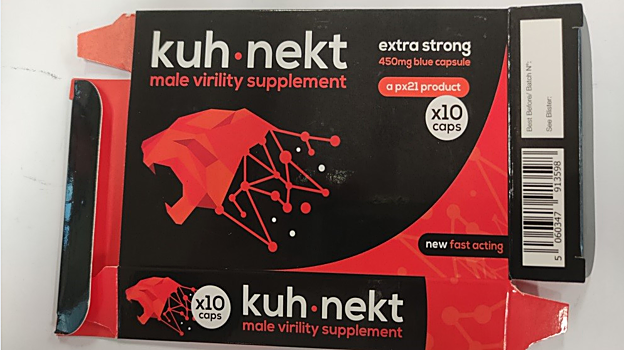 Kuh Nekt, el producto retirado por la AEMPS por la presencia de tadalafilo