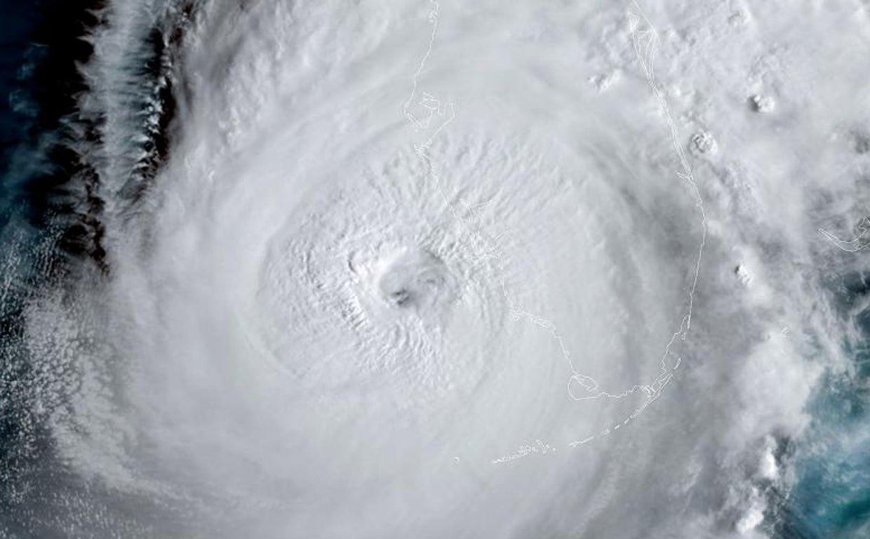 El huracán Ian, poco antes de impactar en Florida