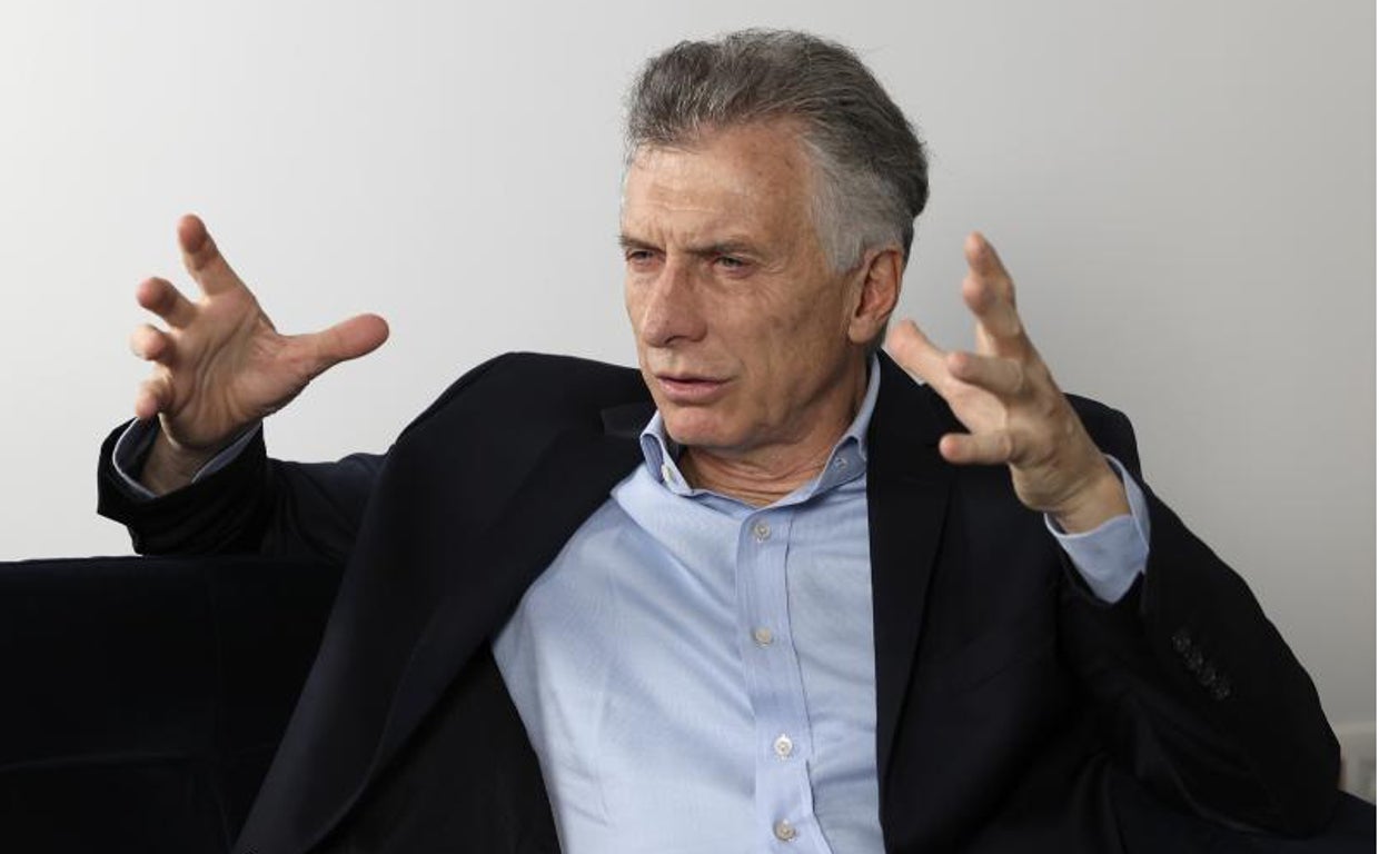 El expresidente de Argentina, Mauricio Macri, durante su entrevista con ABC