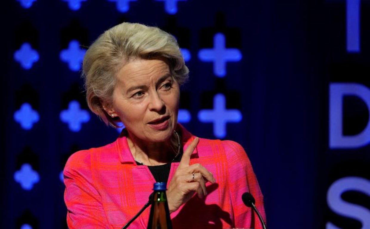 La presidenta Ursula von der Leyen en un reciente acto en Tallin (Estonia)