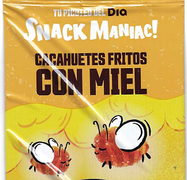 Cacahuetes fritos con miel de la marca DIA afectados por la alerta sanitaria de la AESAN