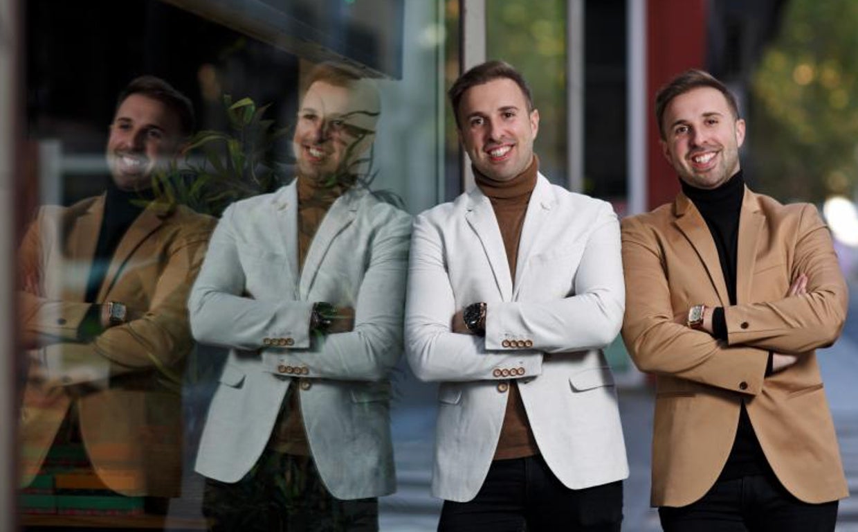 Mario y Alberto Herráez Velázquez posan para ABC en Valladolid