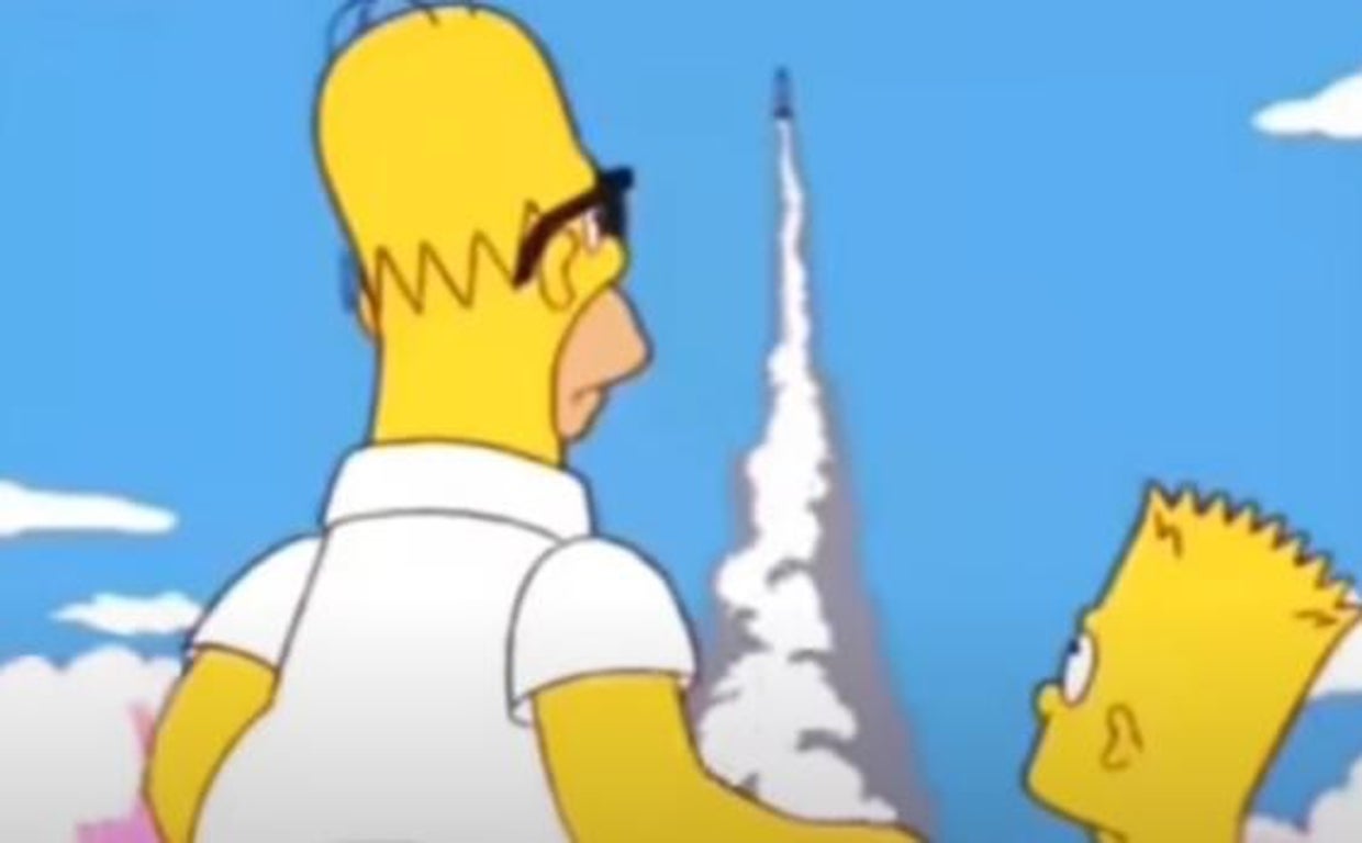 'Los Simpson' ya predijeron la llegada del cohete chino a España