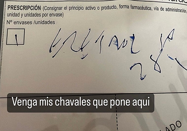 El reto viral para entender la receta de un médico: «¿Qué pone aquí?»