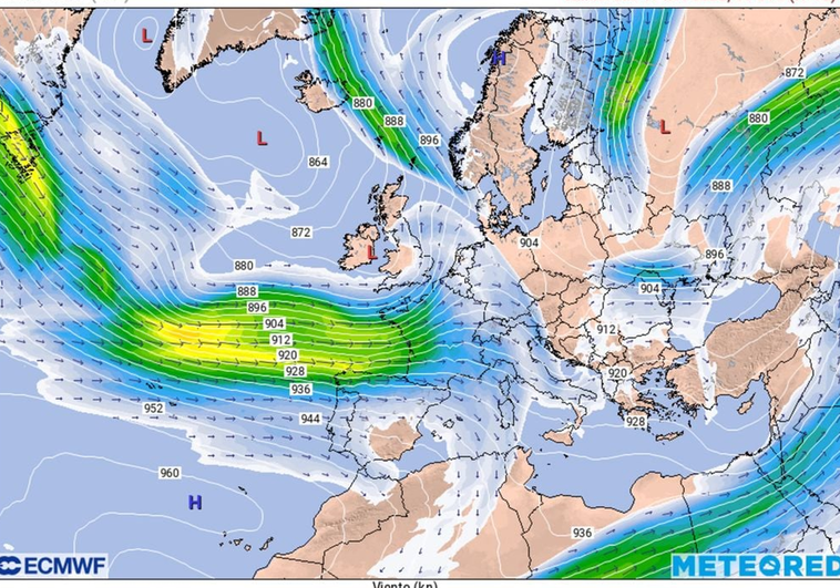 Alerta por un temporal atlántico que llega tras superar la DANA y dejará lluvias en toda la península