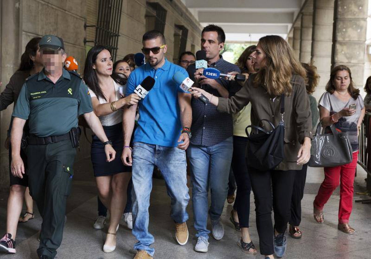 Ángel Boza durante el juicio de 'La Manada'