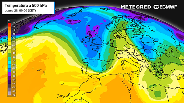 La entrada de una vaguada dejará precipitaciones en España a partir de la próxima semana