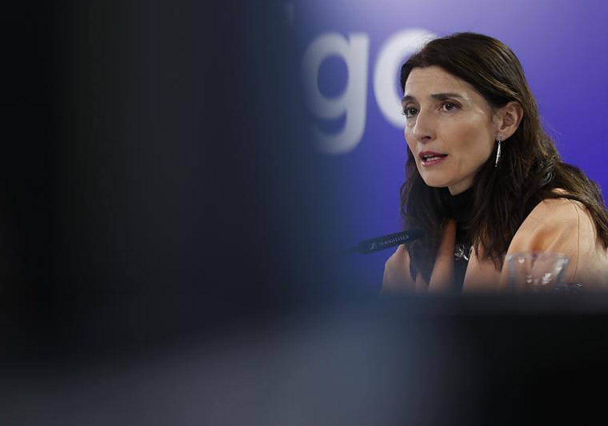 La ministra de Justicia, Pilar Llop durante la rueda de prensa ofrecida tras la reunión del Consejo de Ministros