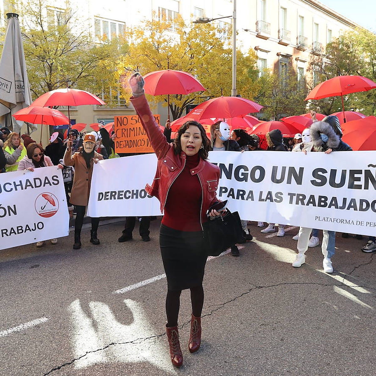 Las trabajadoras sexuales se concentran frente al Congreso y exigen la dimisión de Irene Montero