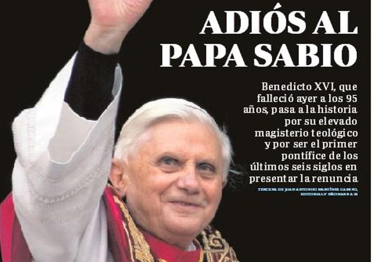 ABC, también el primer día del año: edición especial en Kiosko y Más centrada en la muerte de Benedicto XVI