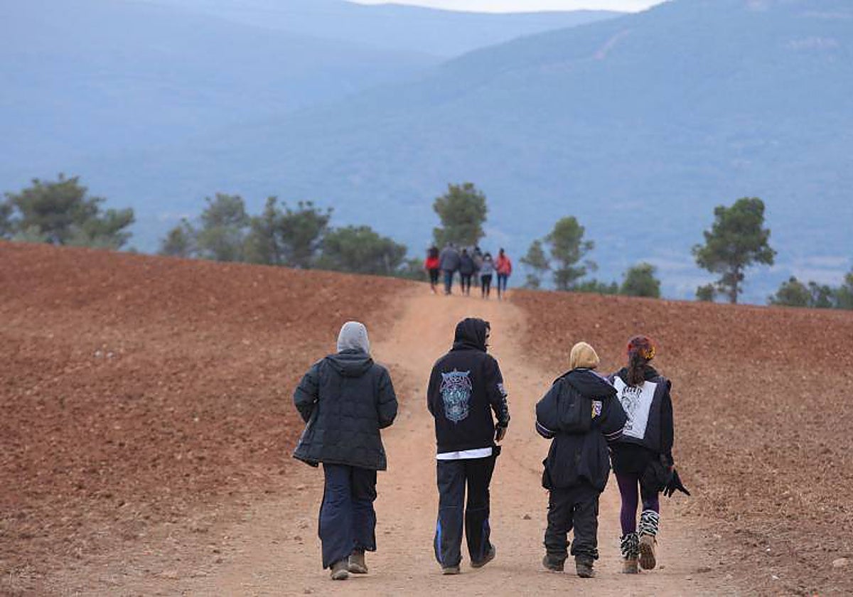 Integrantes de la 'rave' celebrada en La Peza