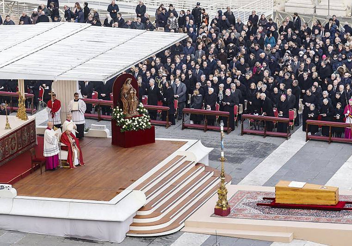 El papa Francisco durante la homilia