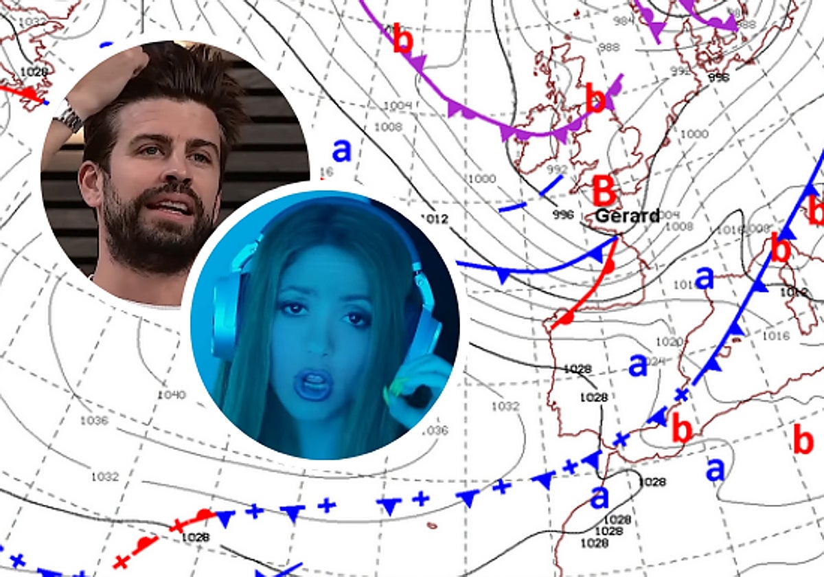Mapa de la Aemet con la entrada de la borrasca Gerard
