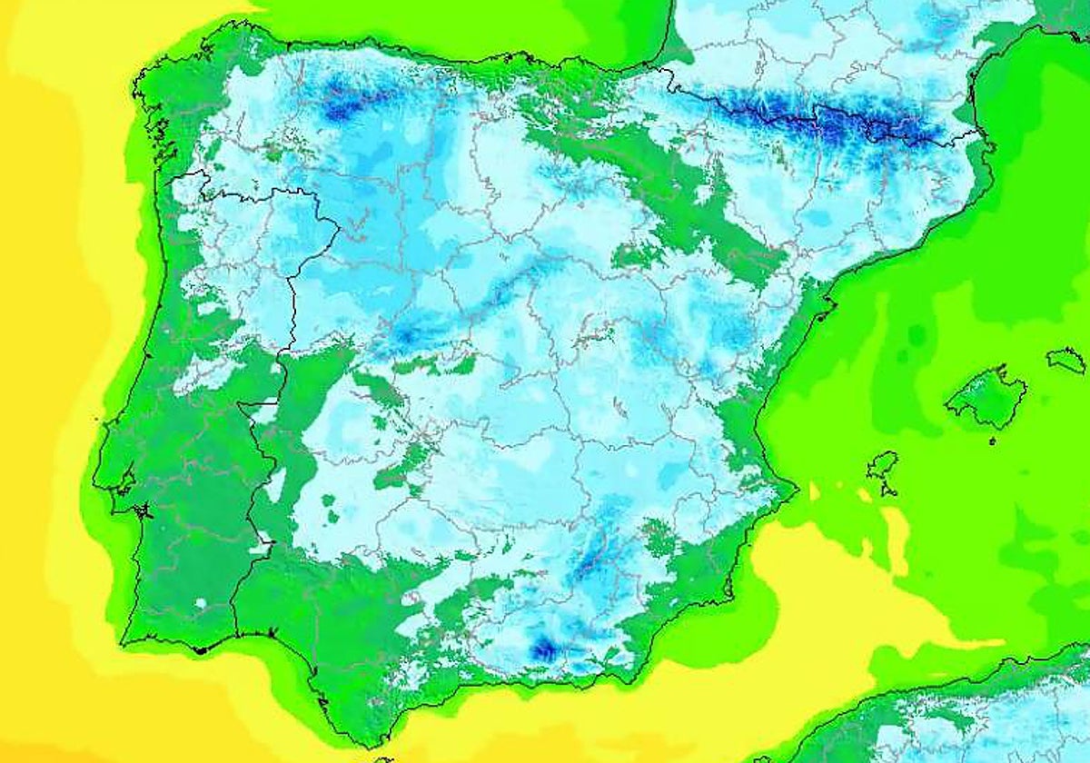 España pasará los días más fríos del invierno esta semana