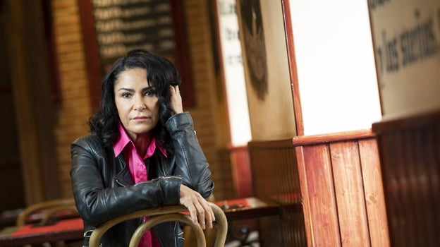 La periodista mexicana Lydia Cacho, durante su entrevista con ABC