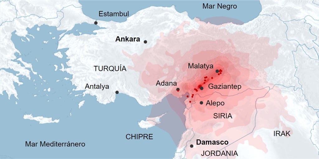 Mapa Del Terremoto En Turquía Y Siria Análisis En Gráficos De Las