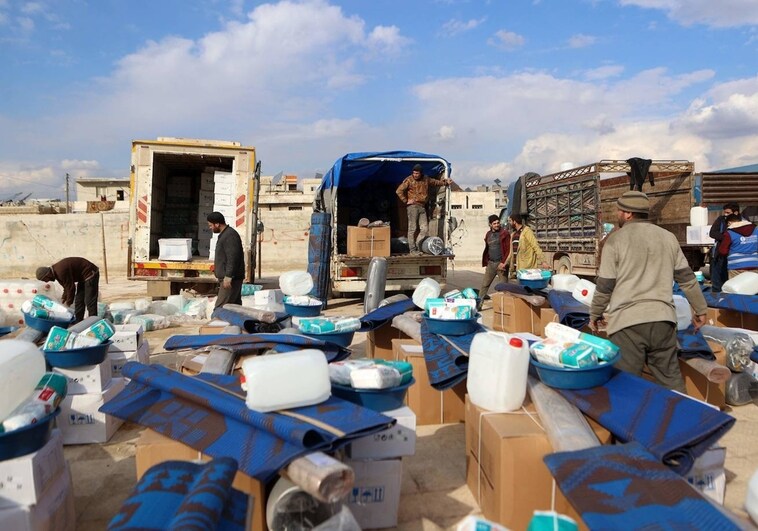 Siria solo recibe 20 camiones de ayuda en la zona afectada por el terremoto