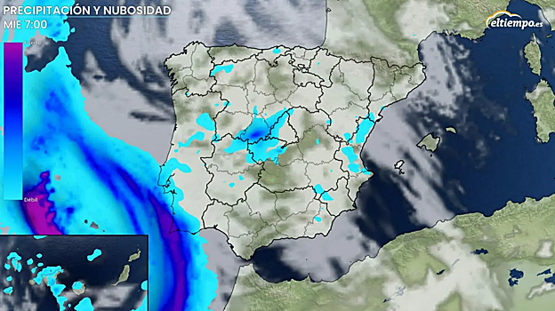 Las lluvias podrían volver a la Península a partir de la semana que viene