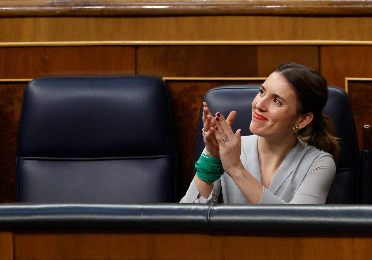 La ministra de Igualdad, Irene Montero, el pasado jueves