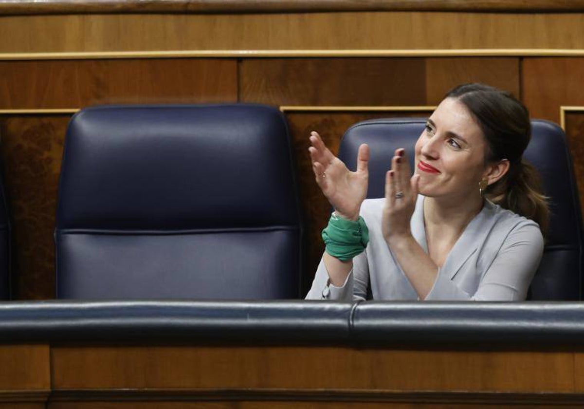 La ministra de Igualdad, Irene Montero