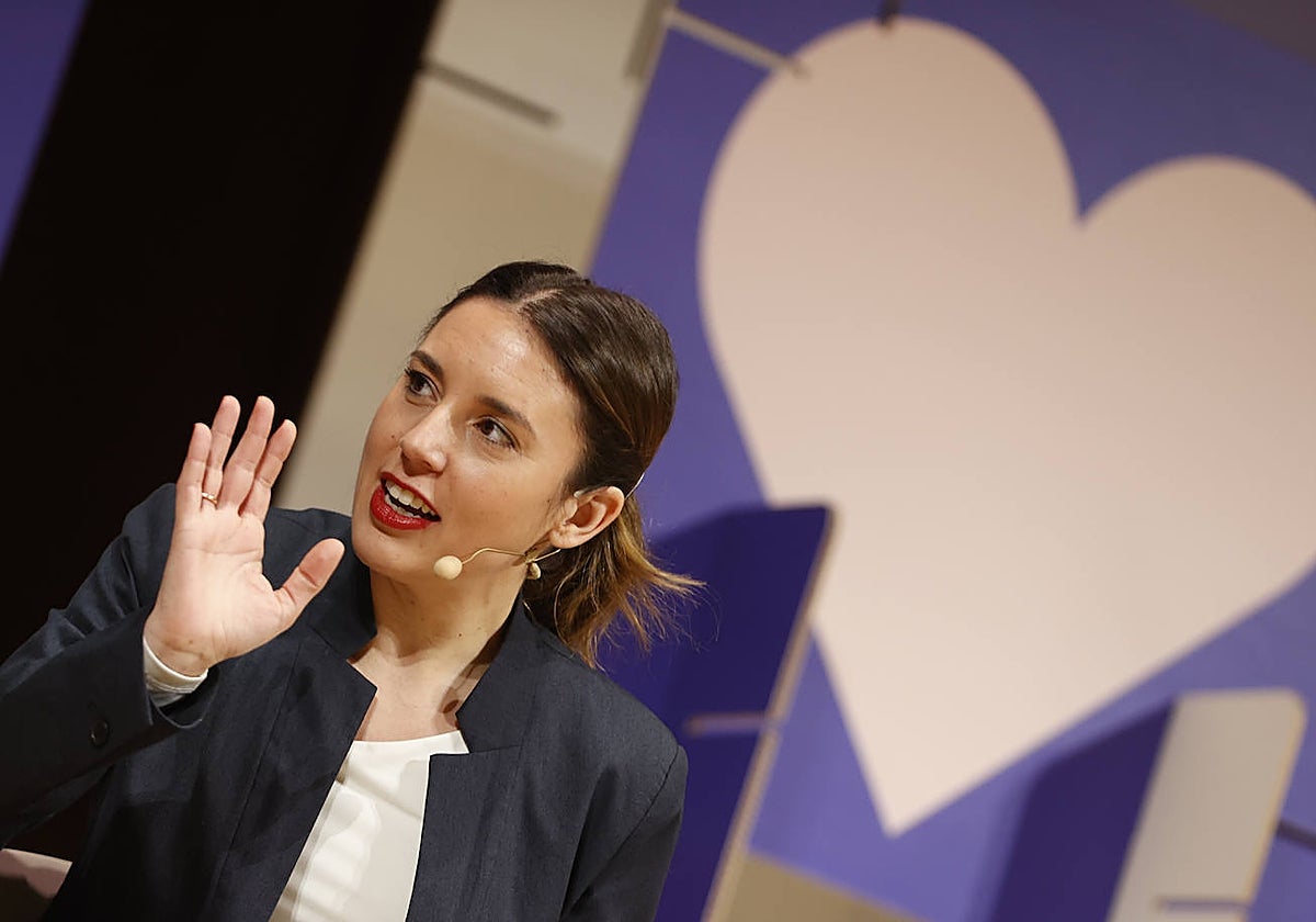 La ministra de Igualdad, Irene Montero