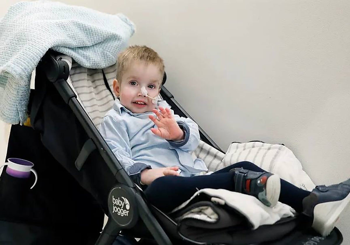 Marco en el Hospital Sant Joan de Déu de Barcelona