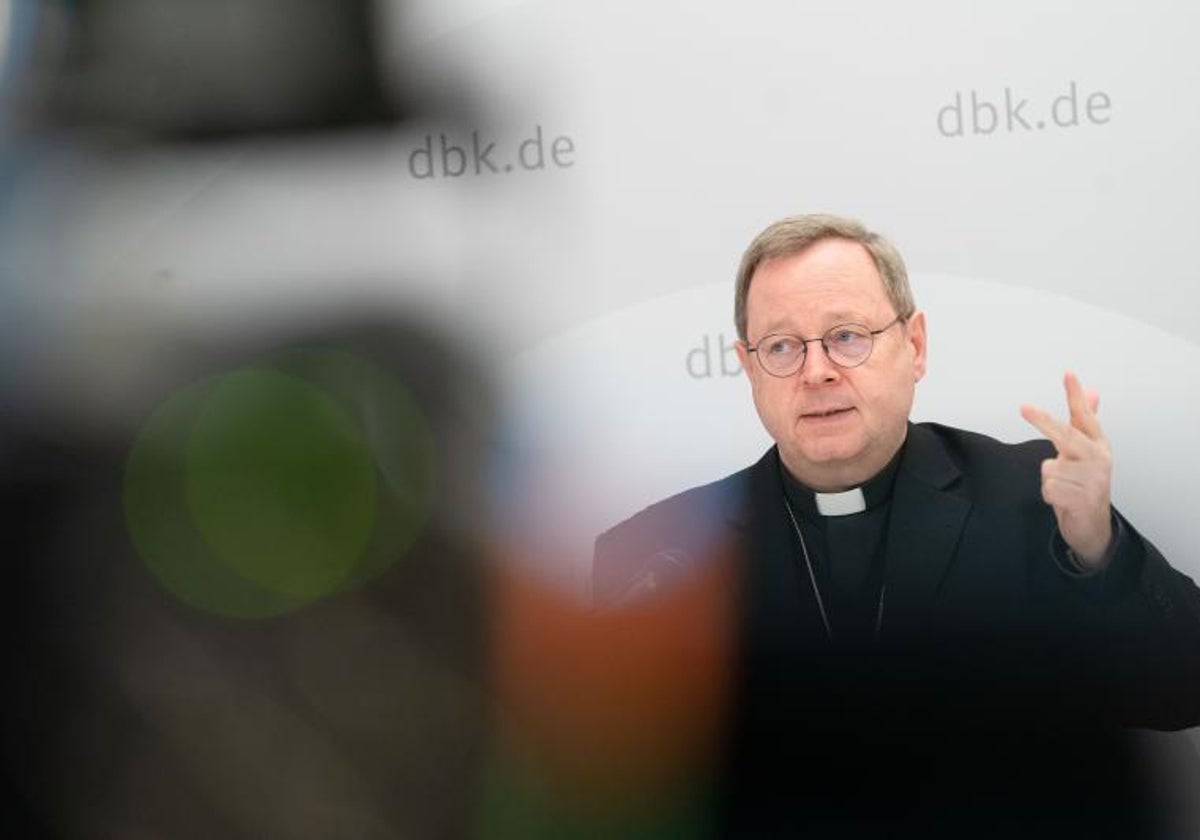 El presidente del Episcopado, Georg Bätzing, en una reciente rueda de prensa