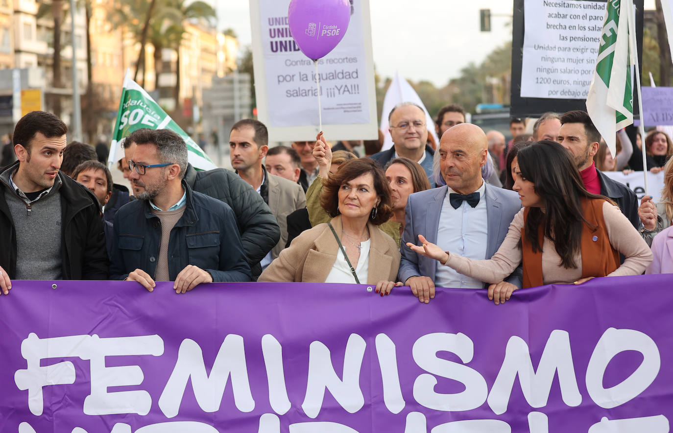 La exvicepresidenta del Gobierno Carmen Calvo, en Córdoba