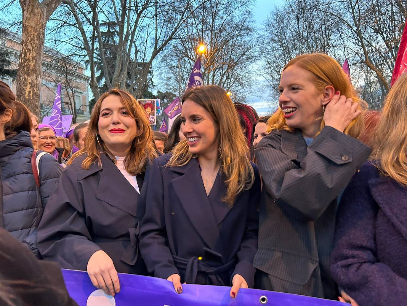 Ángela Rodríguez Pam, Irene Montero y Lilith Verstringe