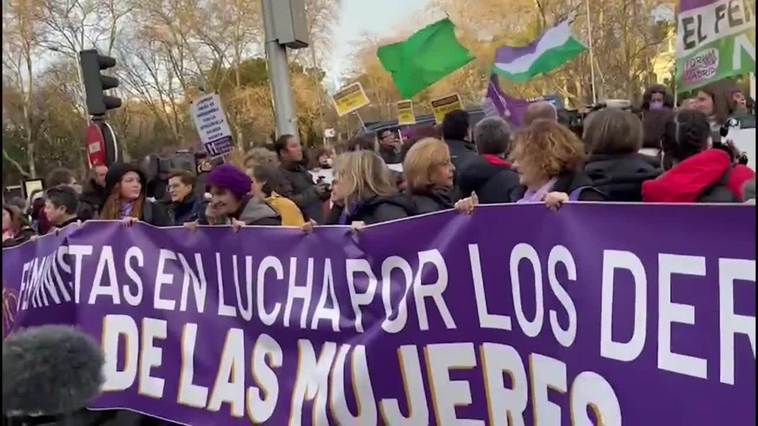 Movimiento Feminista de Madrid se manifiesta en el 8M