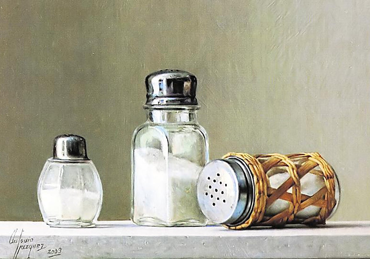 Fragmento de la obra 'Saleros' del pintor Antonio Vázquez