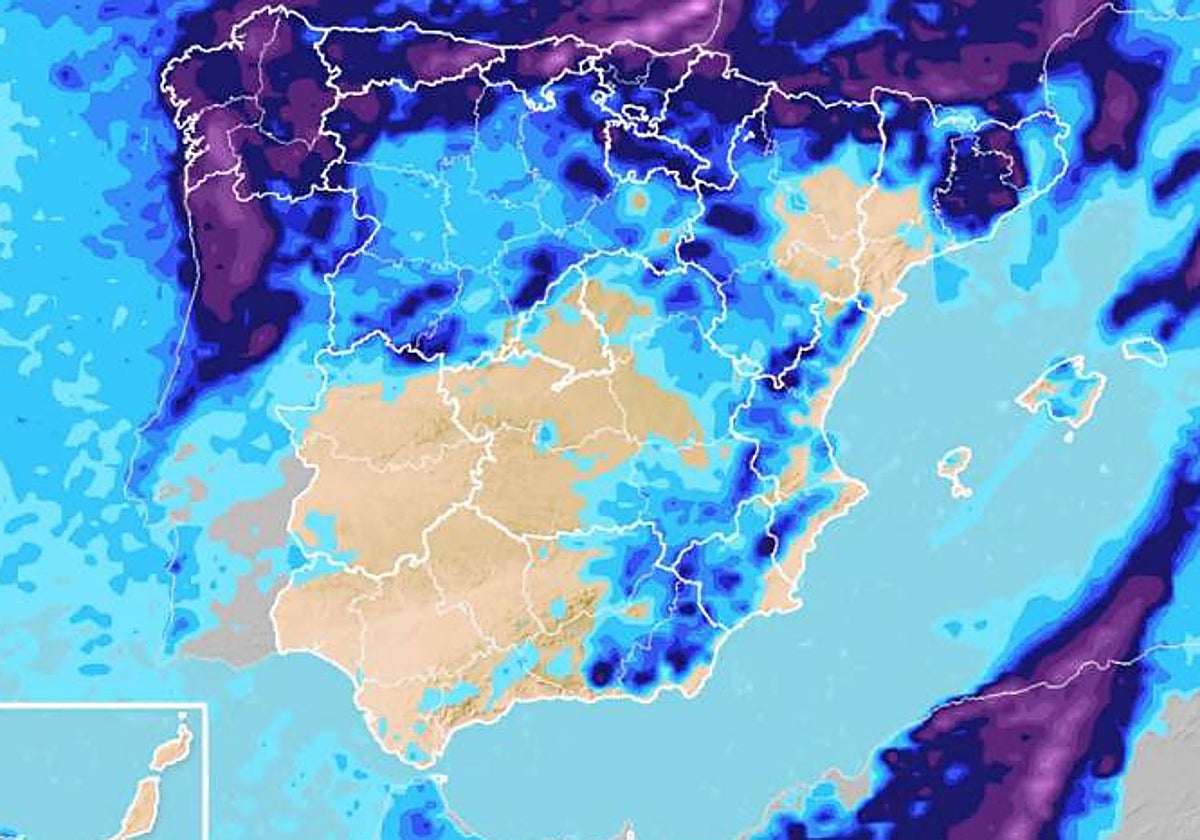Las precipitaciones se extenderán a más zonas de la mitad norte de España este fin de semana