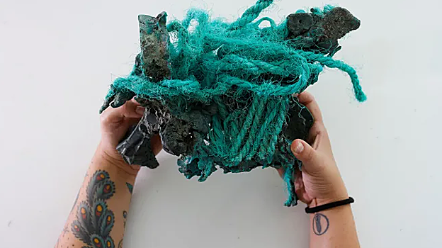 La mayoría de los residuos son redes de pesca