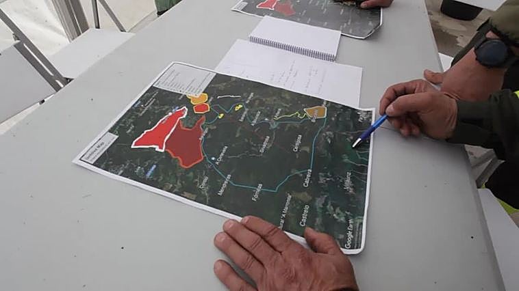 El incendio de Baleira (Lugo), ya estabilizado, alcanza las 1.400 hectáreas calcinadas